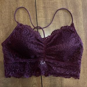Nanette Lepore Purple Lace Bralette